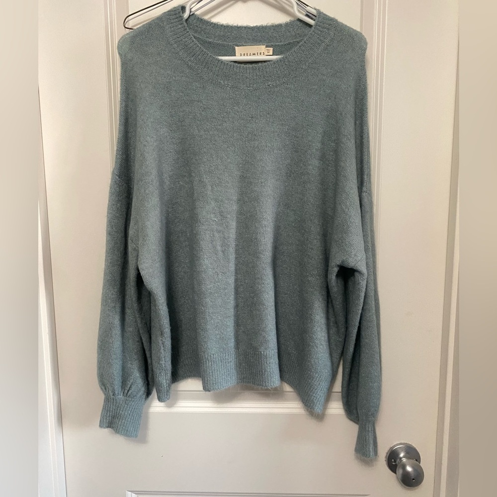 Dreamers Pale Blue Cozy Crew Sweater